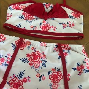 Joyfolie swimsuit size 10 girls bikini skirt and top